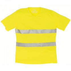 Plain Hi-vis top cool super light v-neck t-shirt Yoko 130 GSM